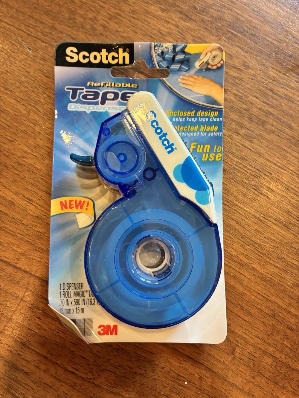 Discontinued 2006 HTF 3M Scotch Refillable Tape Dispenser #H103R New In Package